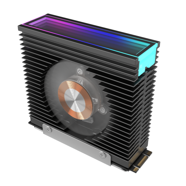 M.2 SSD cooler with fan supports argb light synchronization nvme solid state heatsinks - Image 5